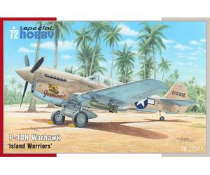 CURTISS P-40N WARHAWK "ISLAND WARRIORS" SPECIAL HOBBY 1/72 Plastic Kit