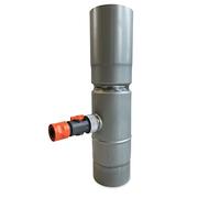 CurtMaxx - Collecteur d'eau de pluie - Zinc - Pré-intempéries - Collecteur d'eau de pluie avec raccord pour tuyau d'arrosage (zinc préimprégné, Ø 100)