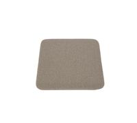 CURVA Coussin D'assise pour Tabouret Taupe Bouclé