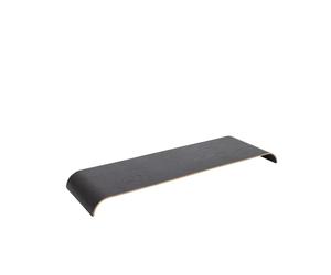 CURVA Panneau en Bois pour Étagère Longue Noir