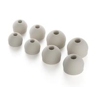 CURVD Lot de 4 paires d'embouts de rechange en silicone souple et flexible pour bouchons d'oreille, écouteurs et écouteurs XS/S/M/L, couleur miel