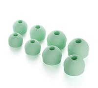 CURVD Lot de 4 paires d'embouts de rechange en silicone souple et flexible pour bouchons d'oreille, écouteurs et écouteurs XS/S/M/L (menthe)