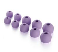 CURVD Lot de 5 paires d'embouts de rechange pour bouchons d'oreille XXS/XS/S/M/L, réduction du bruit, embouts en silicone souple et flexible, y compris XXS pour les plus petites oreilles, écouteurs et