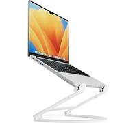 Curve Flex Support Ergonomique En Aluminium Pour Ordinateur Portable Et Macbook,Réglable En Hauteur Et En Inclinaison,Convient Aux Ordinateurs De 10 À 17 Pouces,Blanc Mat.,Ts-2202