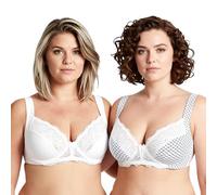 Curve Muse Soutien-Gorge Armatures Non doublé-x2-Ivoire Imprimé,Ivoire-100F