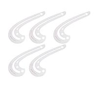 Curve Ruler Transparent High Accuracy Pattern Drafting Rulers for Clothes Design Drawing Sewing 5pcs Plastic Multifunctional Measuring Tool