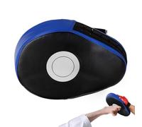 Curved Boxing Pads Mitts, Thickened Target Strike Shield, 9.54 inches Karate Punching Training Guard with Strap, Leather Focus Targets, MMA Equipment Accessories for Shock Absorption, Thai Pack