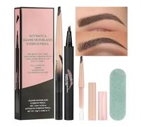 Curved Eyebrow Pen, Upgraded Liquid Pencil With 4-Prong Fork Tip, Waterproof Brow Applicator For Natural Lift, Long-Lasting Definition, Makeup For Women, Upgraded Curved