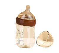 Curved Glass Bottle | Anti Colic Vent | Breastlike Slow Flow | Curved Glass Bottle | Breastfeeding | Anti Choke Bottom Vent, High Clarity Glass, Natural Latch, Travel