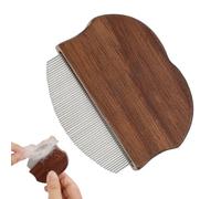 Curved Handle Pet Comb, Natural Wooden Cat Grooming Tool, Effective Undercoat Gnat Remover, Versatile Puppy and Kitten Brush, Large Breed Horse and Rabbit Grooming Supply, Travel Comb