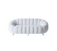 Curved Sofa Overall Pumpkin Shaped Plush Upholstered Couch Cloud, Modern Deep Seat Boucle, for Living Room, Bedroom(16)