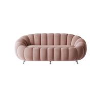 Curved Sofa Overall Pumpkin Shaped Plush Upholstered Couch Cloud, Modern Deep Seat Boucle, for Living Room, Bedroom(18)
