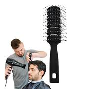 Curved Vented Brush - Anti-Static Hairbrush, Nine-Row Rib Design | Ergonomic Handle Hair Comb, Massage Comb For Wet Or Dry Hair, Ideal For Curly Hair, Gentle Scalp Massage With Ribbed Structure