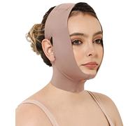 CURVEEZ Sangle de menton de compression post-chirurgie Lipo pour femme | Faja Mentonera Reductora para Papada Y Cuello | Pour une utilisation après chirurgie du visage et du menton
