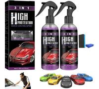 Curvefit Spray Nano Anti Rayures 3 En 1,Curvefit 3 En 1 Protection,Curvefits Spray Anti-Rayures Pour Voiture Kit Complet,Sprays Anti Rayure Vers Liquide,Brillance & Protection Longue Durée (2PCS)