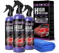Curvefit Spray Nano Anti Rayures, Curvefit 3 in 1 High Protection Quick Car Coating Spray, Fast Wax Polishing with Sponge and Towel (3 Sets)
