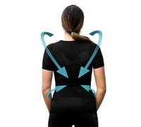 Curveless T-shirt Correcteur de Posture Femme | Anti Mal de Dos | Redresse Dos et Epaules |Compression | Maillot de Corps | Manches Courtes