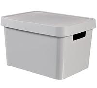 Curver Infinity Bin avec couvercle gris 17l