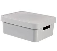 CURVER INFINITY 11L Bac de rangement avec couvercle 36 x 14 x 27 cm gris 04752-099
