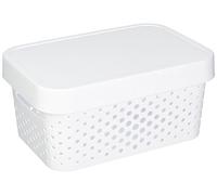 Curver 04760-N23-00 Infinity Points Boîte à Rangement avec Couvercle Plastique Blanc 26,8 x 18,6 x 12,4 cm 4,5 L
