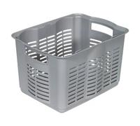 Curver 159542 Panier à Linge Polypropylène Argent XL/43 x 32 x 26 cm