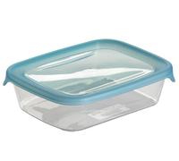 Curver 180690 Fresh'N Go Boîte Hermétique de Conservation Rectangulaire Polypropylène Transparent/Bleu 17 x 13 x 5 cm