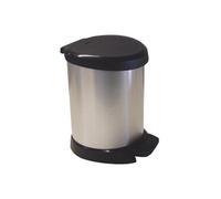 CURVER 185376 ASPECT METAL POUBELLE A PEDALE ASPECT METAL 5 L METAL