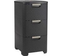 Curver 206313 Tour de Rangement Style Aspect Rotin Polypropylène 3 x 14 L G