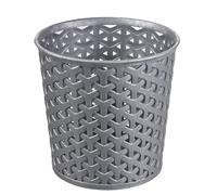 Curver 218653 My Style Panier de Rangement Rond Polypropylène Argent 11 x 11 x 12 cm