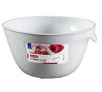 CURVER Bol mélangeur 2,5L Essentials - Saladier de Cuisine - Compatible Lave-Vaisselle - 23 x 21 x 12,2 cm - Blanc