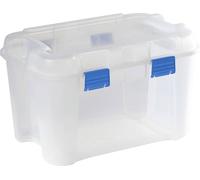 Curver 243696 Boîte de rangement TOTEM Box 60L, transparent / blau transparent, bleu 1 pc(s)