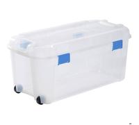 Curver 243731 Boîte de rangement TOTEM Box 80L, transparent / blau transparent, bleu 1 pc(s)