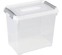 Curver 243859 Boîte de rangement HANDY empilable (L x l x H) 294 x 194 x 254 mm transparent, argent 1 pc(s)