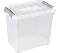 Curver 243859 Boîte de rangement HANDY empilable (L x l x H) 294 x 194 x 254 mm transparent, argent