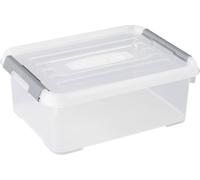 CURVER HANDY PLUS 12L CLIPS GRIS, Rangement, Transparent, 40 x 29 x 15 cm Gris