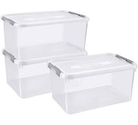 Curver 246385 Bac en plastique HANDY fermé, empilable (l x H x P) 400 x 200 x 290 mm transparent 5 pc(s)