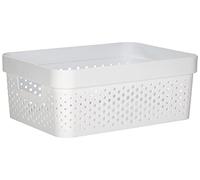 CURVER INFINITY 11L Bac de rangement 36 x 27 x 14 cm, blanc 04750-040