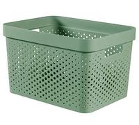 Curver Bac de rangement Infinity 17 L, 36 x 27 x 22 cm, vert (04740-S86)