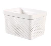 Curver Bac de rangement Infinity 17 L Blanc 35,5 x 26,2 x 21,9 cm Plastique recyclé