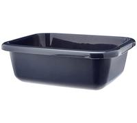 CURVER Bassine Rectangulaire 9L - Cuvette pour Ménage et Cuisine - Bains de pieds, Pédicure - Bac de Lavage Pratique et Empilable - Pour Linge Vaisselle Légumes - 38 x 30,4 x 13,1 cm - Gris Anthracite