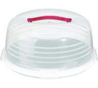 Curver Boîte à gâteaux ronde Blanc 34,7x34,7x15,2 cm