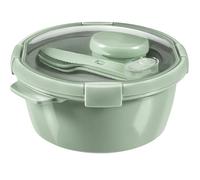CURVER Boîte de Conservation, Lunch Box Ronde 1.6L avec Couverts-Recycle (Smart ECO Line) 249948