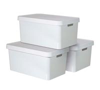 Curver Boîte de rangement Infinity et couvercle 3pcs 45 L Blanc 240683