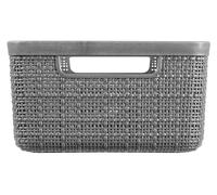 Curver Boîte de rangement S 5l jute recyclé anthracite