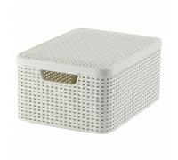 Curver Boîte de rangement STYLE M avec couvercle 39,3 x 29,3 x 18,7 cm crème