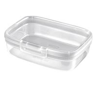 Curver Boîte fraîcheur avec fermeture à clic 1,3 L Snap Box Lunchbox plastique rectangulaire micro-ondes lave-vaisselle réfrigérateur empilable