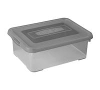 Curver | Boite Handy 12L avec Couvercle, Gris fumé