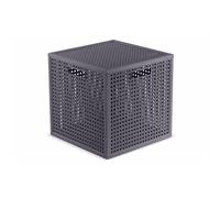 CURVER KAYA 19L Boîte de rangement cube 28 × 28 × 28 cm, bleu-gris 17213764