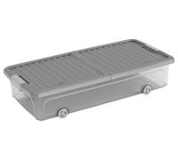 Keter Conteneurs W box, dessous de lit l, avec roues, 74 x 37 x 16,5 cm, gris