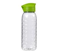 Curver Bouteille Smart to go 450 ML, Transparent et Vert Lime, 4.4 x 4.4 x 18 cm, 822963